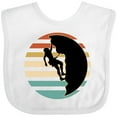 thumbnail image 3 of Inktastic Rock Climbing Mountain Climber Silhouette Boys or Girls Baby Bib, 3 of 4