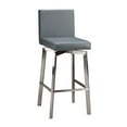 thumbnail image 2 of Moe's Giro 30" Faux Leather Bar Stool in Gray, 2 of 4