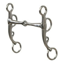 Showman Stainless Steel 5" Jointed Mouth Pelham Bit