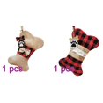 thumbnail image 1 of Famyfamy Christmas Stockings Stocks Candy Bag Festival Supplies Knitted 42cm In Length 26cm In Width Decoration Fish Bone, 1 of 14