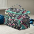 thumbnail image 4 of Knitting Bag Oxford Cloth Storage Shoulder Bag Sewing Accessories (Square Bag), 4 of 6