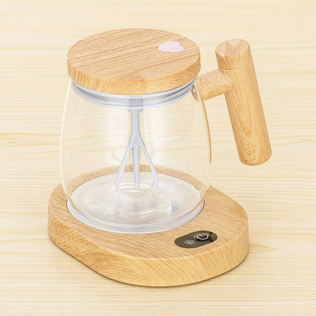 Taza automezcladora, taza mezcladora eléctrica, calentador de tazas para bebidas con tapa, taza agitadora automática portátil, taza agitadora automáti Claro perfecl Taza mezcladora eléctrica