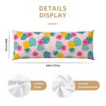 thumbnail image 2 of KLL Ultra Soft Microfiber Body Pillow Cover/Pillowcases 20"x54" with Hidden Zipper Closure-Pineapple And Leaves, 2 of 5