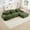 Green, variant on YWEN 116" Modern Compressed Boneless Couch with Ottoman, 3 Seater Large L Shaped Sectional Couches for Living Room, Corduroy Cloud Modular Sectional Sofa, Memory Foam, Extra Deep, No Assembly