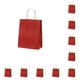 thumbnail image 1 of Injueey Bolsa de papel Kraft de 10 Uds. Con asa giratoria, herramienta de almacenamiento de ropa con soporte de carga, bolsas para hornear a la moda, Almacenamiento y organización del hogar Vino rojo Injueey HA066668-07, 1 of 6