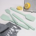 thumbnail image 3 of Espátula de silicona Juego de 4: Espátula de cocina resistente al calor 315, utensilios de vaporizador de alimentos antiadherentes flexibles sin BPA para hornear (cielo acuático), 3 of 5