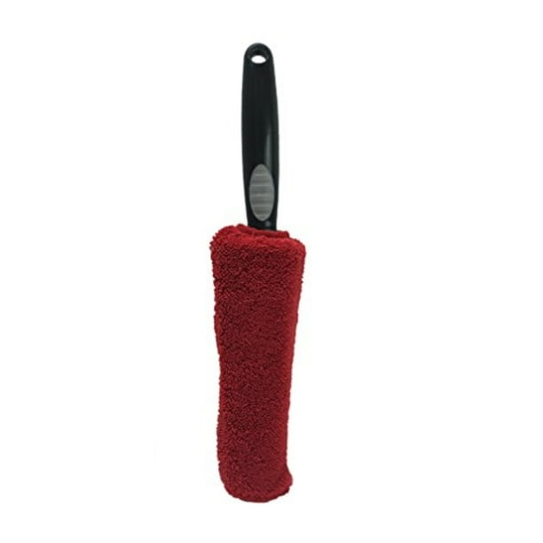 Viking 8064842 Soft Auto Wheel Detail Brush, Black & Red