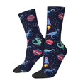 thumbnail image 1 of Balery Space Dinosaur Calcetas Largas con Estampado para Hombre y Mujer – Suaves y Transpirables, Talla Única (US 5-11), 1 of 6