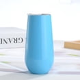 thumbnail image 4 of Yuarrent Copas de cóctel de doble capa, flauta de champán, copa de tostado de acero inoxidable, suministros para fiestas, vaso de vino, azul Type2 NO2, 4 of 6