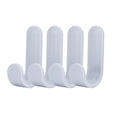 thumbnail image 2 of Matsuzay 4/6PCS Gancho de toalla Colgador de puerta de plástico Perchero de pared autoadhesivo Percheros para sombreros Almacenamiento y organización del hogar Gris, 2 of 6