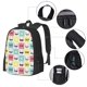 thumbnail image 2 of Balery Cute French Bulldog Mochila para hombre y mujer - Tela Oxford 600D resistente - Gran capacidad, resistente al agua, ideal para la escuela, viajes y senderismo, 2 of 6