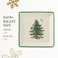 thumbnail image 7 of Spode Christmas Tree Tidbit Square Plates (Set of 4) - Festive 5-Inch Ceramic Plates for Canapés, Sweets, and Desserts - Dishwasher, Microwave, Freezer Safe - Excellent for Holiday Entertaining, 7 of 7