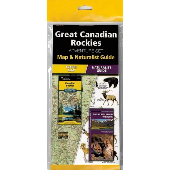 Adventure Set: Great Canadian Rockies Adventure Set : Travel Map & Wildlife Guide (Mixed media product)