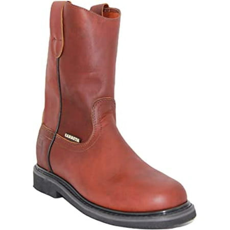 

The Western Shops Mens Pull-On Leather Soft Toe Work Boot