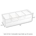 Cold Condiment TrayChilled Serving Container with Ice Chamber, 4