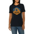 thumbnail image 3 of Big Size Arches national Park Graphic Design Deluxe Jersey T-Shirt - Navy XL, 3 of 4