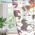 thumbnail image 4 of Yayeee Window Curtains Light Filtering 63"x52" Grommet Panel Pair Home Living Room Decor, Rainbow Starts Pattern, 4 of 7