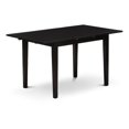thumbnail image 3 of Atlin Designs 3-piece Wood Dining Set with Fabric Chairs in Black, 3 of 6