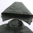 thumbnail image 2 of SWSMCLT Men's Lightweight Jacket Windbreaker Jackets & Coats Fall Outerwear Spring Thin Hooded Long Sleeve Army Green Medium, 2 of 4