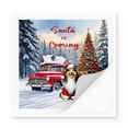 thumbnail image 2 of Santa is Coming Shetland Sheepdog Merry Christmas Xmas Noel Truck Tree Vinyl Sticker Sheltie Dog Lover Gifts Waterproof Decal Art Decor - 02023, 2 of 5