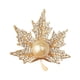 thumbnail image 1 of Joyería de Broche Fernando Accesorios de Ropa de Arce Cristal Hojas Oro Broche, 1 of 7