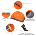 thumbnail image 6 of Hassch Camping Tent with Carrying Bag, 1 Person Waterproof Shelter for Hiking, Fishing, Orange, 6 of 7