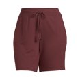thumbnail image 3 of Athletic Works Women's and Women's Plus French Terry Bermuda Shorts, Sizes XS-4X, 3 of 5