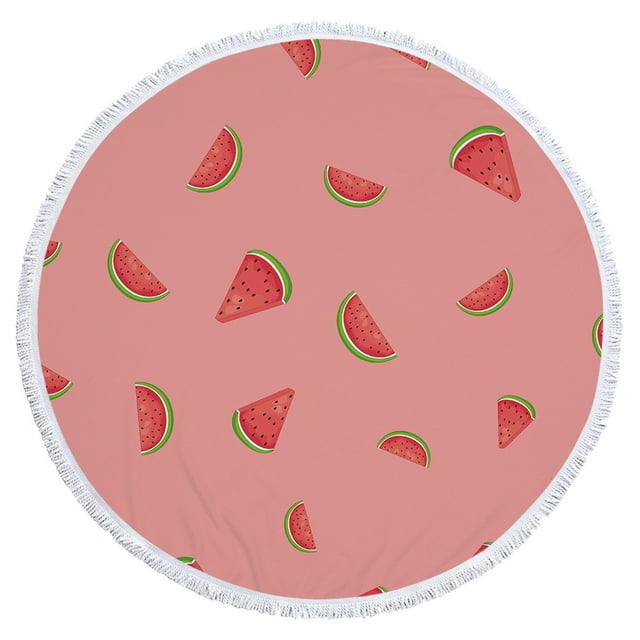 Extra Large Beach Towels Oversized Round Beach Towel Thick Microfiber Large Beach Towel with Fringe Sand Proof Multi-Purpose Picnic Yoga Mat 59 Inches Microfiber Beach Towels Oversized