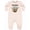 Natural Heather, variant on Inktastic Pawpaw Loves Me Cute Sloth and Baby Baby Fleece Romper