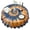 Orange Blue Tie, variant on Blue White Tie Dye Spiral Pattern Round Tablecloth 60"x60",Wrinkle Wipeable Table Cloth for Kitchen Dining Room Picnic Patio Party