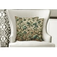 thumbnail image 4 of Ambesonne Leaf Print Throw Pillow Cover Pack of 2, Swirling Branches Ivy, 2 Pcs-40"x40", Pale Brown Hunter Green, 4 of 5