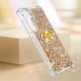 thumbnail image 6 of Case for Samsung Galaxy S24 Plus, Galaxy S24 Plus Liquid Case Glitter Clear TPU Cute Love Quicksand Sparkle Phone Case with Stand Liquid Shockproof Cover for Samsung Galaxy S24 Plus Gold YBZ, 6 of 14