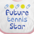 thumbnail image 4 of Inktastic Future Tennis Star Baby Boy Boys Baby Bib, 4 of 4