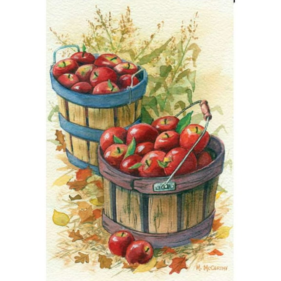 Premier Illuminated Garden Flag - Apple Baskets