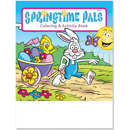 ZoCo 25-Pack Springtime Pals Kid s Coloring & Activity Book Set 16 Pages