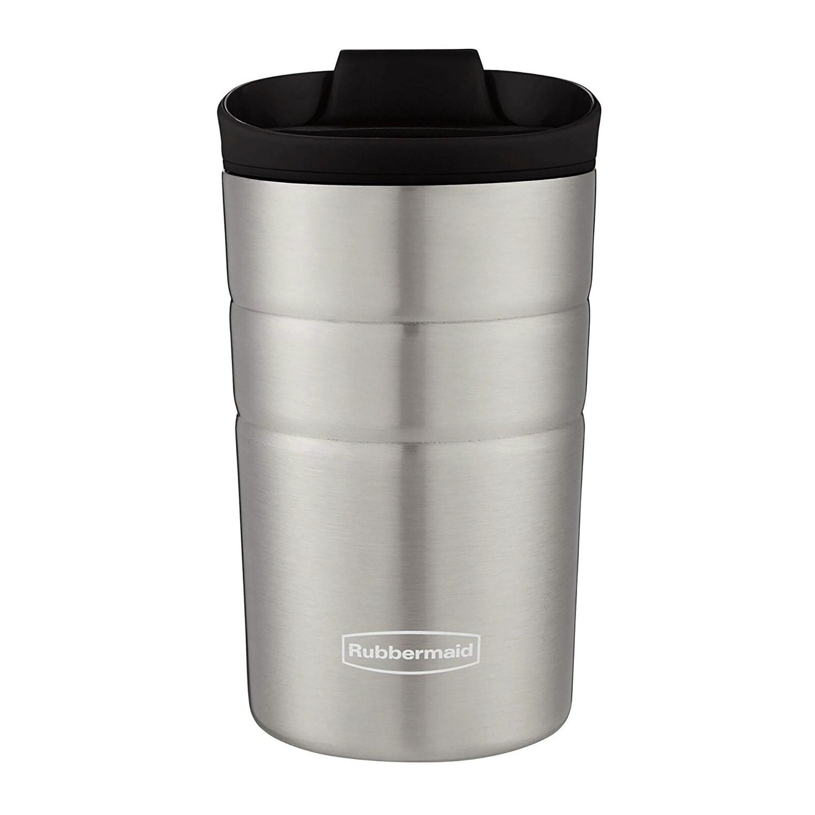 Rubbermaid Flip Lid 10oz Black Stainless Steel Insulated Travel Mug (2