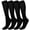 4 Pairs Black, variant on Manzi 4 Pairs Knee High Stockings 40D Semi Opaque Trouser Socks for Women