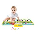 thumbnail image 1 of Alfombrilla de instrumentos para niños, Alfombra de música, Alfombra de piano con animales, Alfombra verde para pedales de bebé, 1 of 4