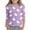 1-Purple1035, variant on WOYY Easter T Shirt for Girls Rabbit Print 3/4 Sleeve Round Neck T-Shirt Kids Tee, Sizes 3-14