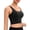 Black, variant on LELINTA Seamless Workout Tank Tops for Women Sexy Medium Support Athletic Camisole Sports Shirts with Removable Cups