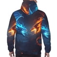 thumbnail image 7 of Lsque Red And Blue Fire Dragon C Pattern Casual Men's Hoodie,Hooded Sweatshirt with Kangaroo Pocket,Pullover Hoodie-4X-Large, 7 of 7