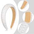 thumbnail image 5 of 4 Pcs Bachelorette Party Decorations Rhinestone Headbands, Crystal Beaded Padded Hairbands Wide Baroque Rhinestone Embellished Headwear Cute Headbands, 5 of 6