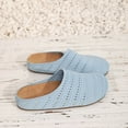 thumbnail image 4 of Blue Breathable Mesh Women‘S Flat Shoes Casual Slip-On Loafers Lightweight Hollow Out Design Round Toe Shallow Mouth Size 36 1Pc 0.71 Lb, 4 of 9