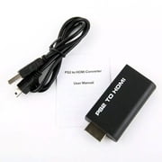 PS2 to HDMI Adapter Converter Support 1080P Video Audio Output for PlayStation 2