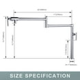 thumbnail image 5 of Pot Filler Faucet for Kitchen Sink, Deck Mount Pot Faucets Over Stove, Solid Brass Folding Pot Filler Faucet, Chrome Kitchen Pot Faucet with Double Joint Swing Arms, 5 of 6