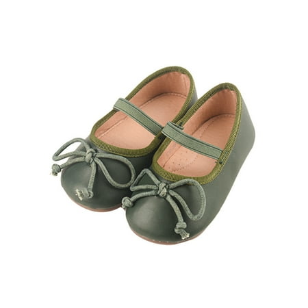 

Gomelly Girl Flats Ankle Strap Princess Shoe Comfort Mary Jane Slip On Dress Shoes Performance Wedding Army Green (A) 9.5C
