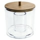thumbnail image 1 of CONTENEDOR ACRILICO C/TAPA BAMBO TRANSPARENTE REDONDO, 1 of 3