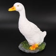 thumbnail image 2 of LHCER Duck Ornament,Simulation Duck,Outdoor Simulation White Duck Statue Landscape Sculpture Courtyard Garden Decoration, 2 of 8