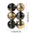 thumbnail image 2 of Clearance Under$1 EGNMCR Christmas Balls Ornaments for Xmas Christmas Tree Shatterproof 6pcs Christmas Balls Colored Christmas Ornament Ball Set Happy New Year!, 2 of 2
