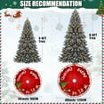 thumbnail image 3 of Christmas Tree Skirt Red White Cloth Christmas Tree Base Cover Skirts Decor for Xmas Party Holiday Home Garden (Christmas Train, 36inch), 3 of 6